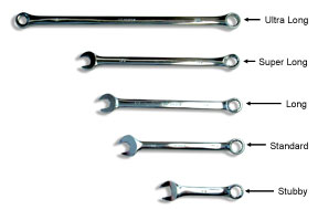 V8 wrench, length comparison